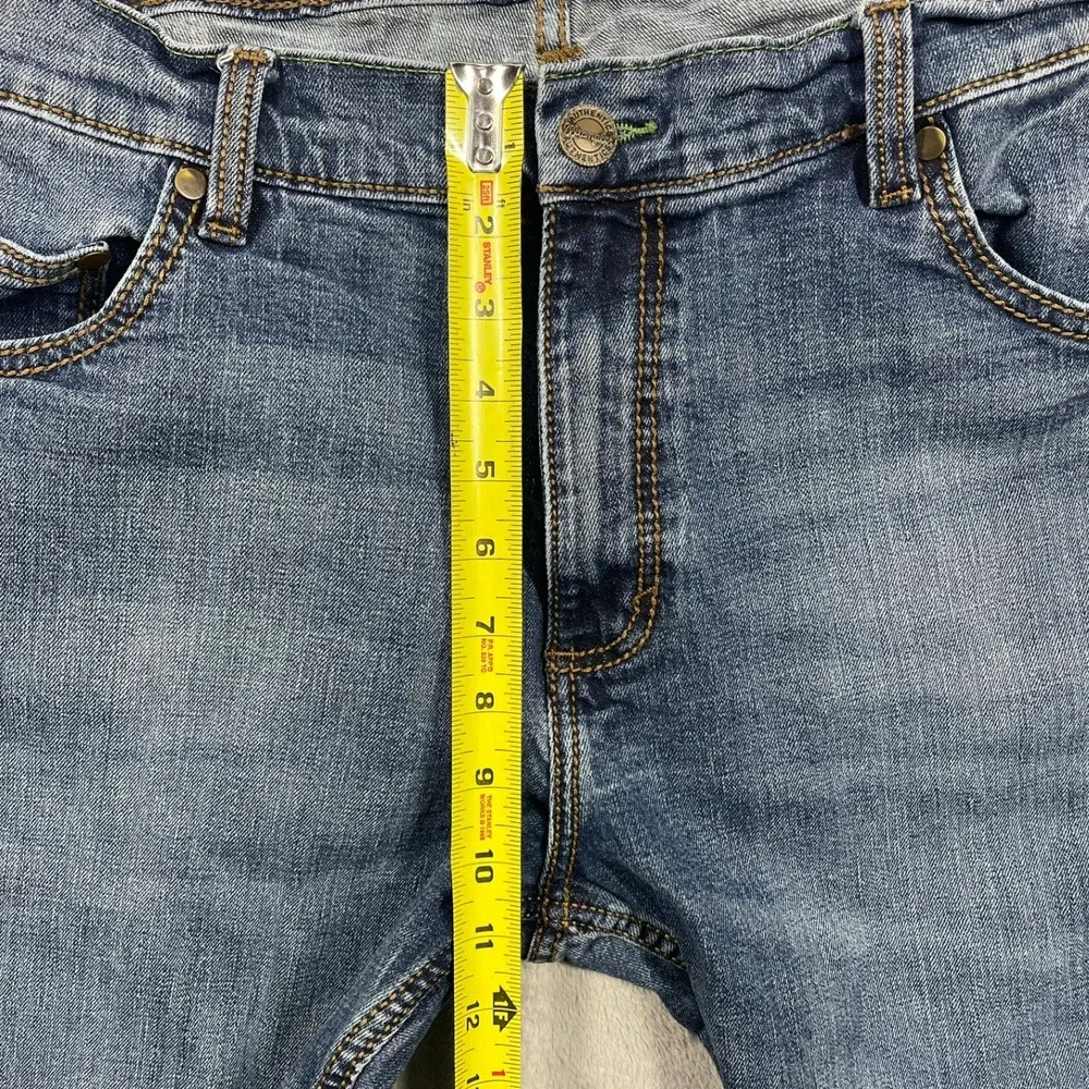 Wrangler Retro Jeans Mens 38(36)x29(28) Blue Slim Straight Medium Wash READ - Picture 4 of 8